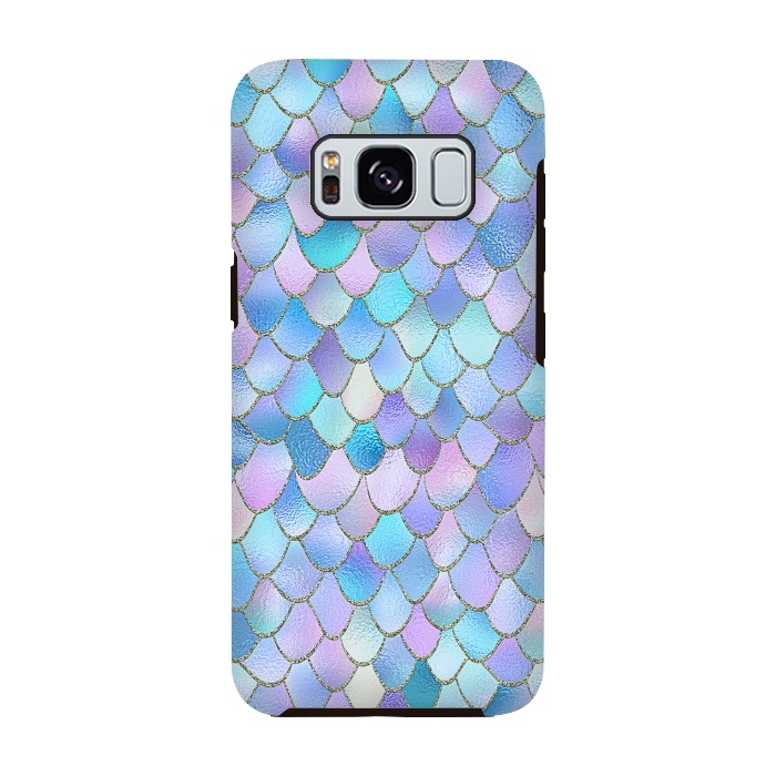 Galaxy S8 StrongFit Lavender Wonky Metal Mermaid Scales by  Utart
