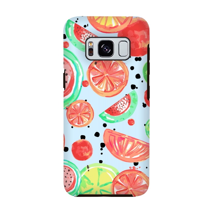 Galaxy S8 StrongFit Fruit Crush Print by MUKTA LATA BARUA