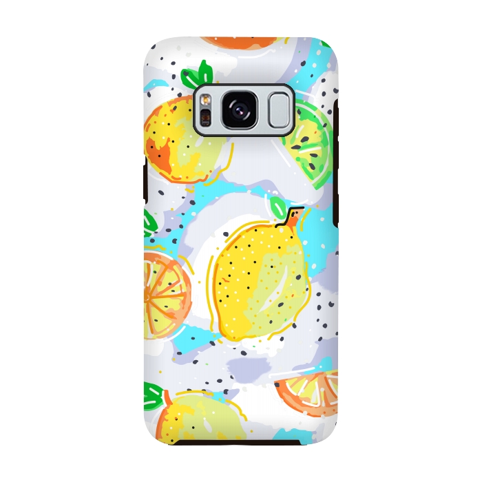 Galaxy S8 StrongFit Lemon Crush by MUKTA LATA BARUA