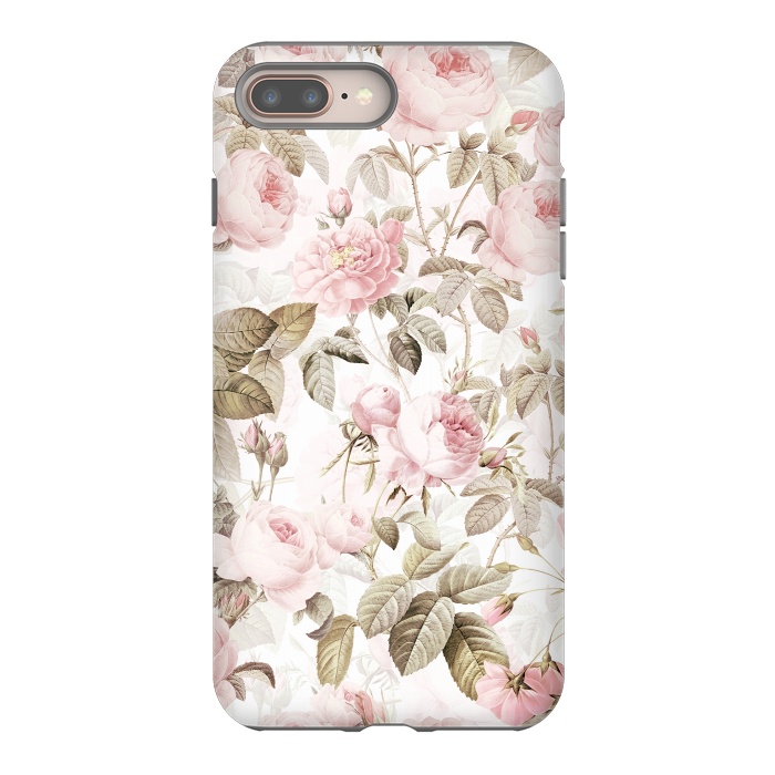 iPhone 7 plus StrongFit Romantic Vintage Roses Pattern by  Utart