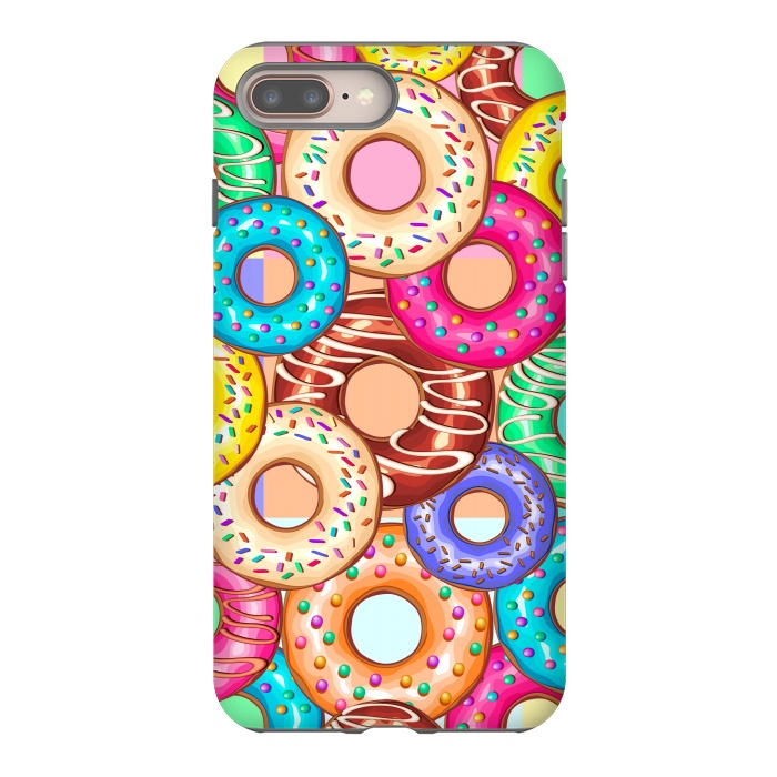 iPhone 7 plus StrongFit Donuts Punchy Pastel flavours by BluedarkArt