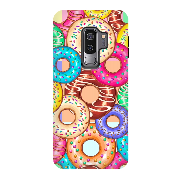 Galaxy S9 plus StrongFit Donuts Punchy Pastel flavours by BluedarkArt