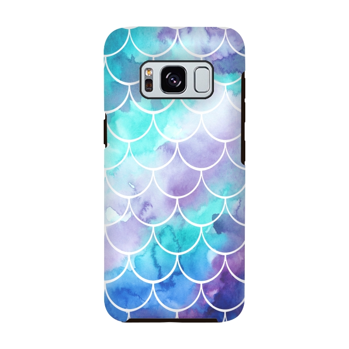 Galaxy S8 StrongFit Pastel Clouds Mermaids Tail by Becky Starsmore