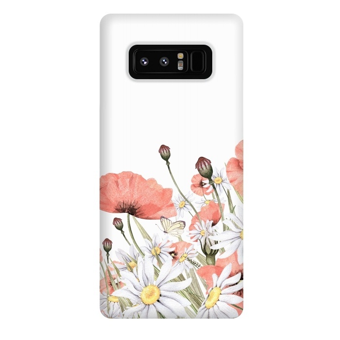 Galaxy Note 8 StrongFit Summer Poppy and Camomile Field by  Utart