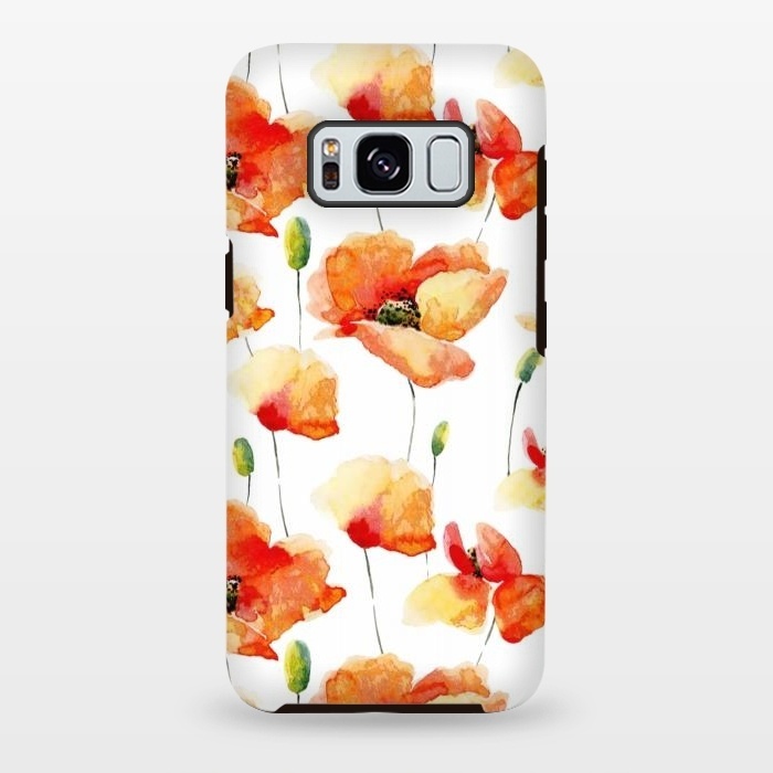 Galaxy S8 plus StrongFit Poppies Forever by  Utart