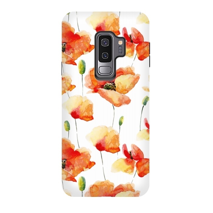Galaxy S9 plus StrongFit Poppies Forever by  Utart