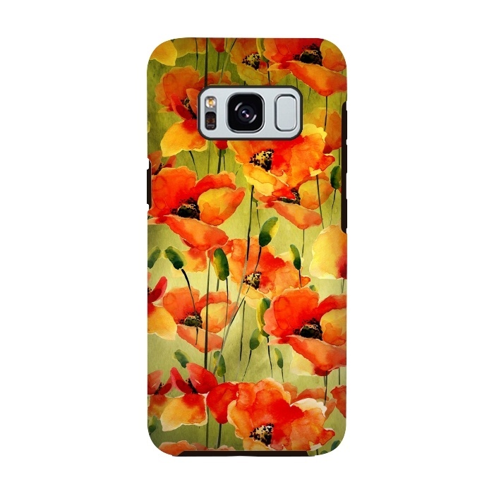 Galaxy S8 StrongFit Poppy Fields forever by  Utart