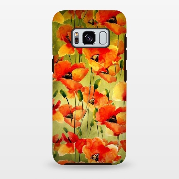 Galaxy S8 plus StrongFit Poppy Fields forever by  Utart