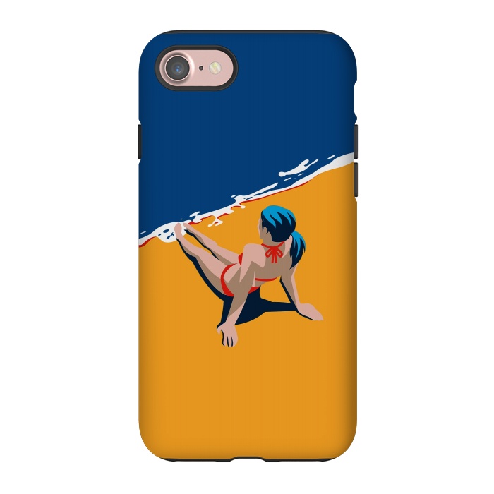 iPhone 7 StrongFit Girl at the beach by DaDo ART