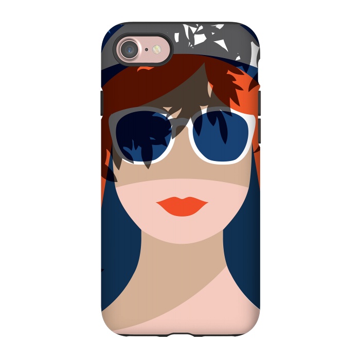 iPhone 7 StrongFit Girl with Sunglasses by DaDo ART