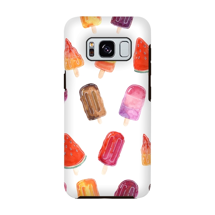 Galaxy S8 StrongFit Summer Popsicle Print by Becky Starsmore
