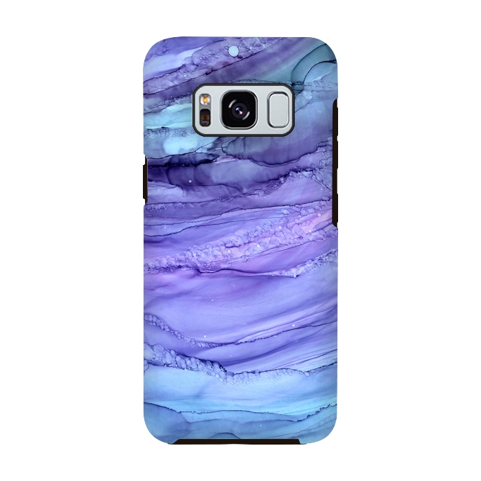 Galaxy S8 StrongFit Purple Mermaid Marble by Becky Starsmore