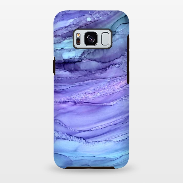 Galaxy S8 plus StrongFit Purple Mermaid Marble by Becky Starsmore