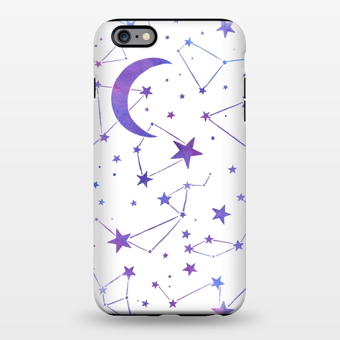 iPhone 6/6s plus StrongFit Watercolor Star And Moon Constellations by Becky Starsmore