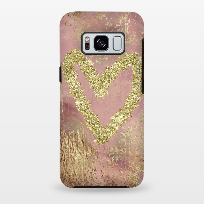 Galaxy S8 plus StrongFit Sparkling Heart by Andrea Haase