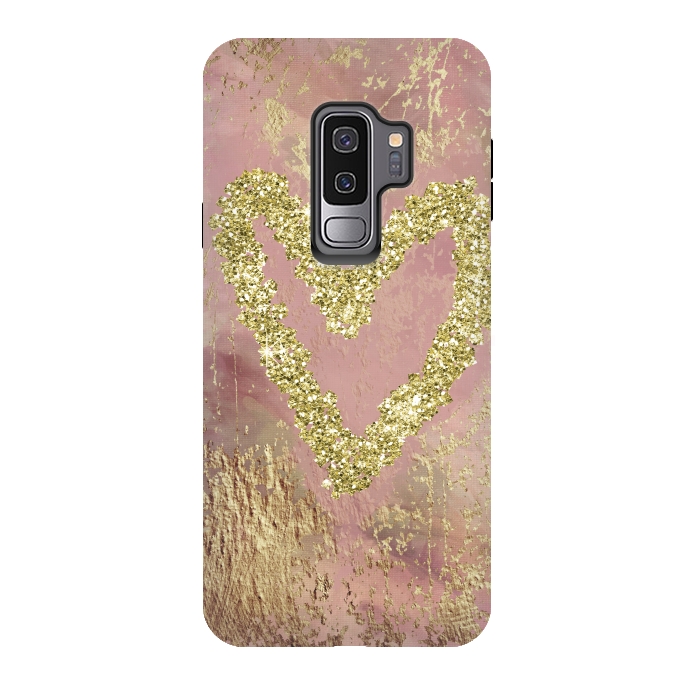 Galaxy S9 plus StrongFit Sparkling Heart by Andrea Haase