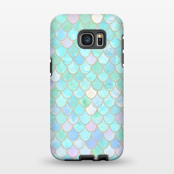 Galaxy S7 EDGE StrongFit Pastel Trendy Chic Mermaid Scales by  Utart