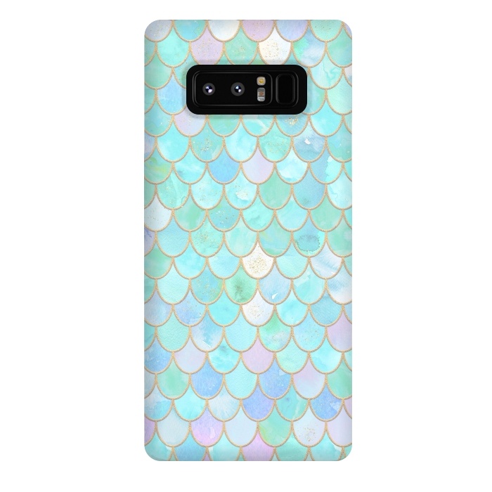 Galaxy Note 8 StrongFit Pastel Trendy Chic Mermaid Scales by  Utart