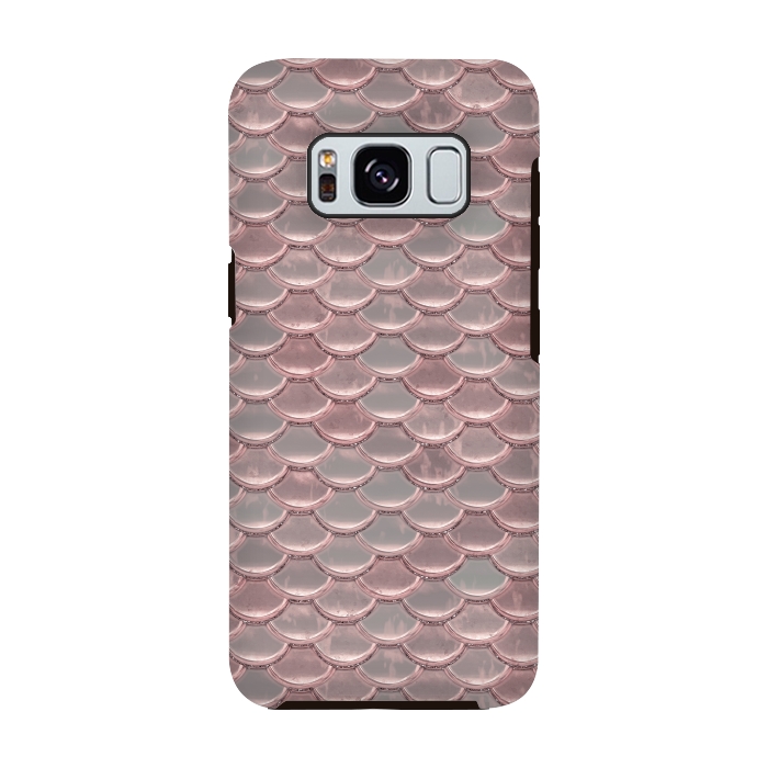 Galaxy S8 StrongFit Pink Snake Skin by Andrea Haase