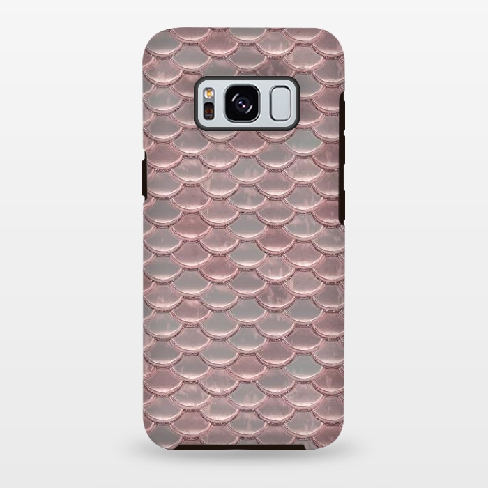 Galaxy S8 plus StrongFit Pink Snake Skin by Andrea Haase
