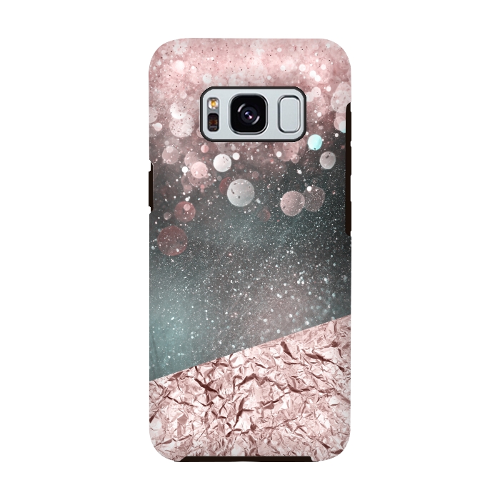 Galaxy S8 StrongFit Rosegold Sparkle 2 by Andrea Haase