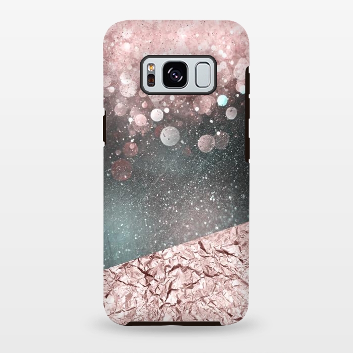 Galaxy S8 plus StrongFit Rosegold Sparkle 2 by Andrea Haase