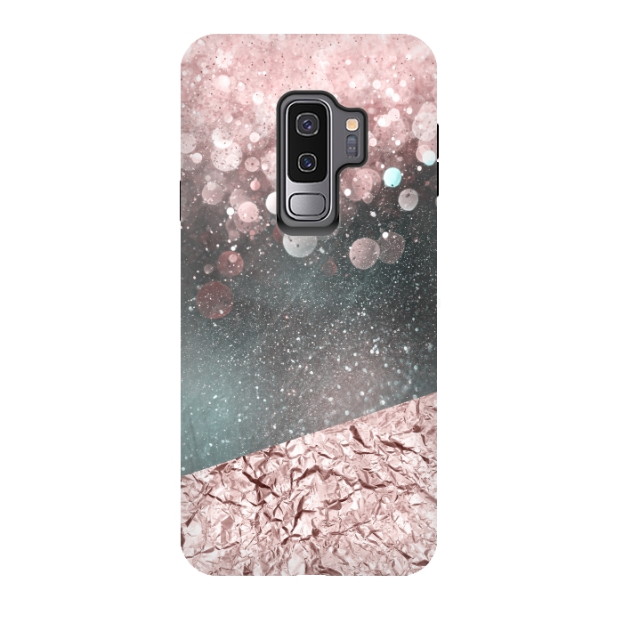 Galaxy S9 plus StrongFit Rosegold Sparkle 2 by Andrea Haase