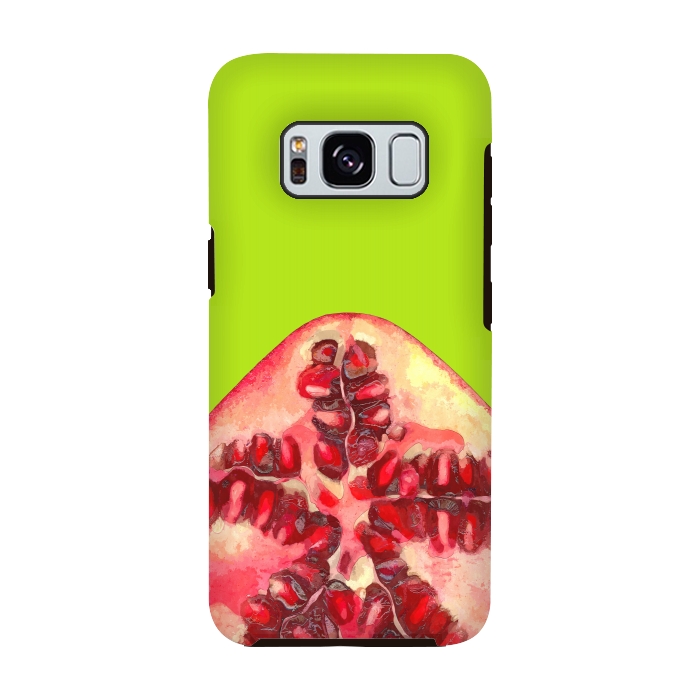 Galaxy S8 StrongFit Pomegranate Tropical Fruit by Alemi
