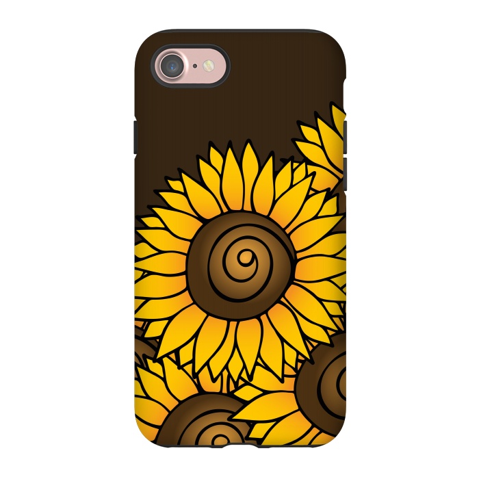 iPhone 7 StrongFit Sunflower by Majoih