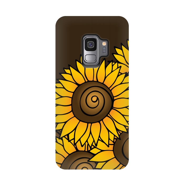 Galaxy S9 StrongFit Sunflower by Majoih