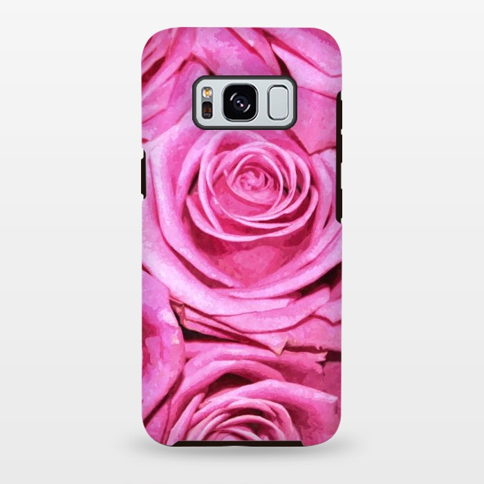 Galaxy S8 plus StrongFit Pink Roses  by Alemi
