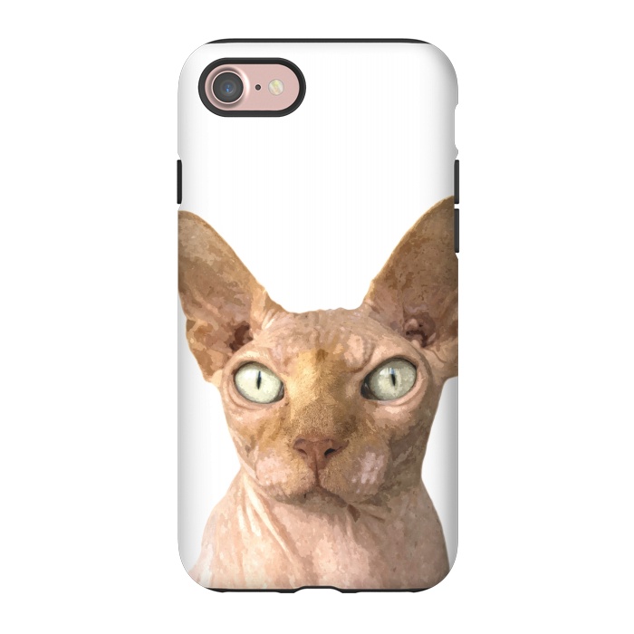 iPhone 7 StrongFit Sphynx Cat Portrait by Alemi