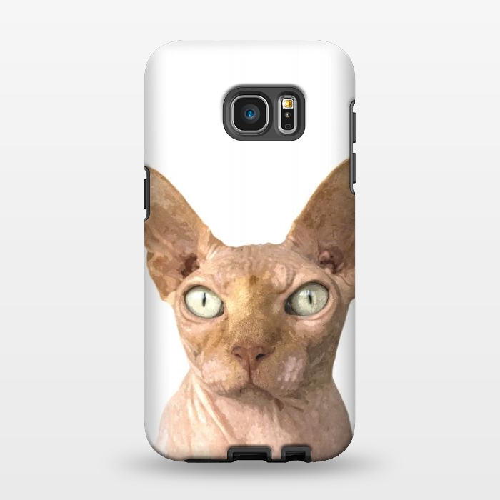 Galaxy S7 EDGE StrongFit Sphynx Cat Portrait by Alemi