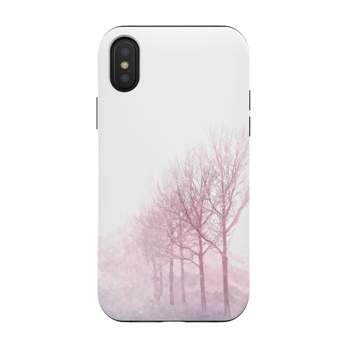 iPhone Xs / X StrongFit Pink Trees by Alemi
