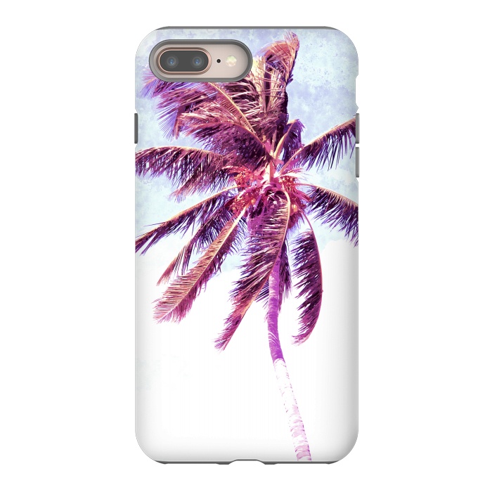 iPhone 7 plus StrongFit Palm Tree Tropical Illustration by Alemi