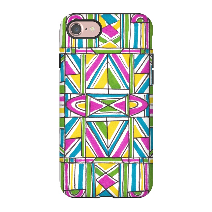 iPhone 7 StrongFit Geometric Pattern by Laura K Maxwell
