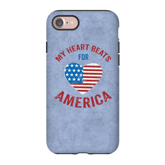 iPhone 7 StrongFit My Heart For America  by Andrea Haase