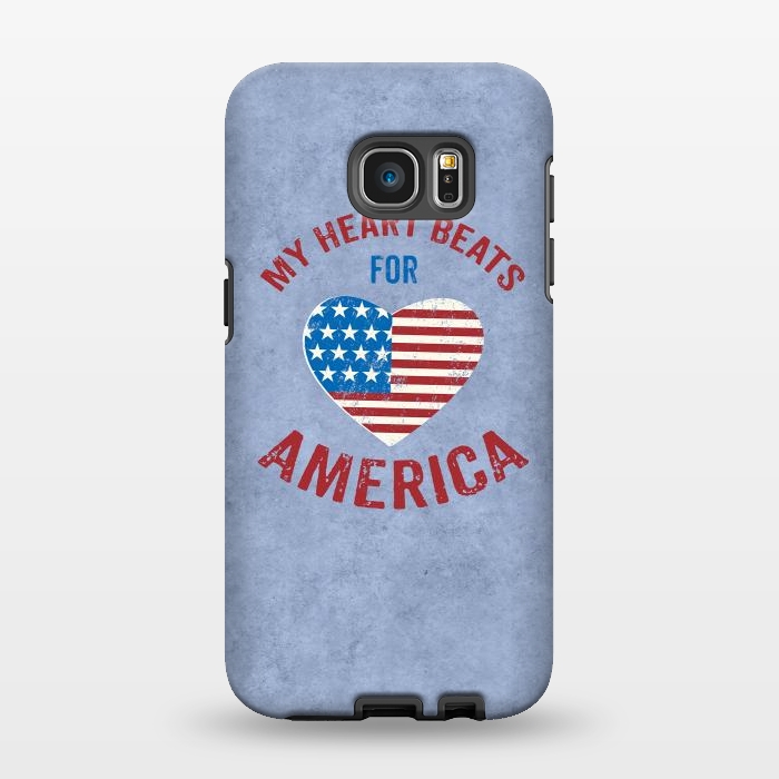 Galaxy S7 EDGE StrongFit My Heart For America  by Andrea Haase