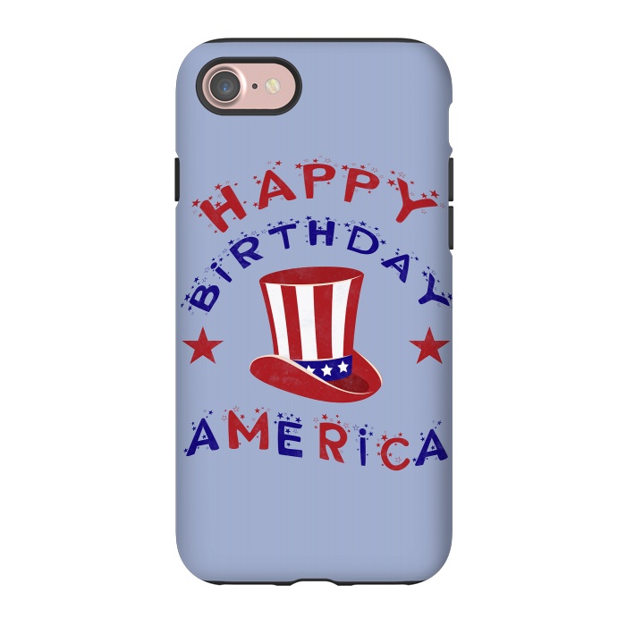 iPhone 7 StrongFit Happy Birthday America 4th July by Andrea Haase