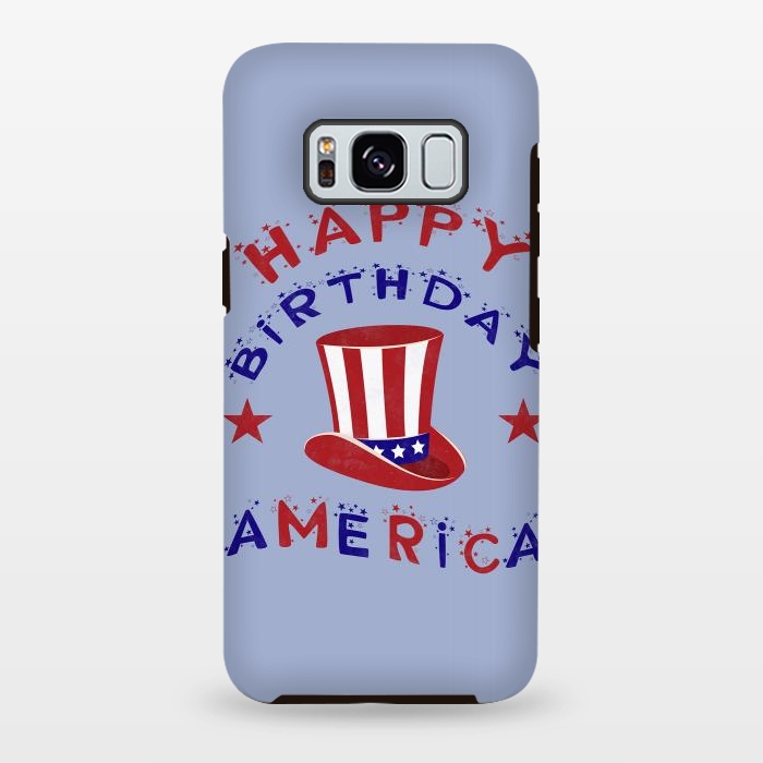 Galaxy S8 plus StrongFit Happy Birthday America 4th July by Andrea Haase