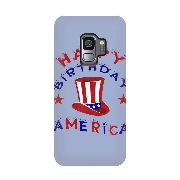 Galaxy S9 StrongFit Happy Birthday America 4th July by Andrea Haase