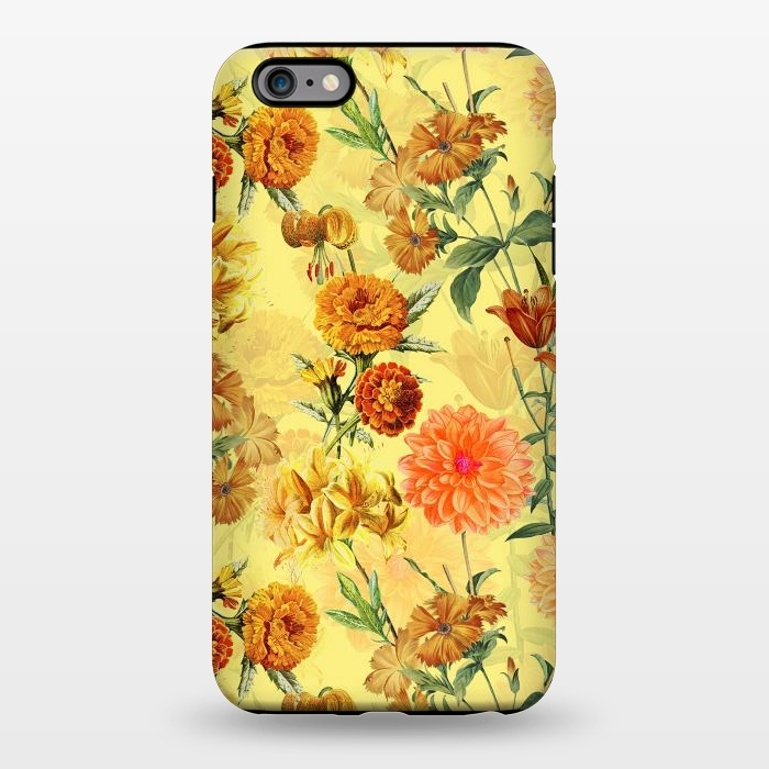iPhone 6/6s plus StrongFit Yellow vintage Flower Pattern by  Utart
