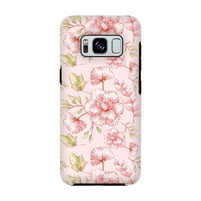 Galaxy S8 StrongFit Pink Roses by  Utart