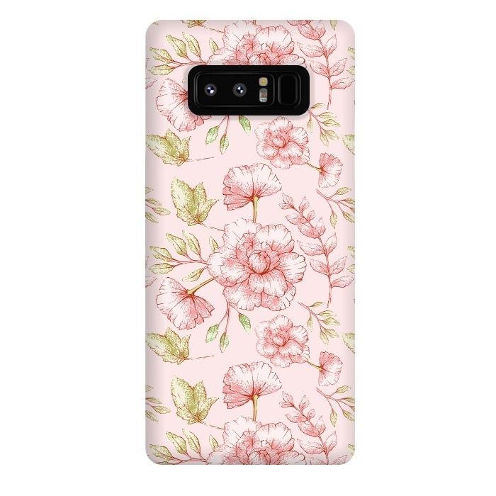 Galaxy Note 8 StrongFit Pink Roses by  Utart