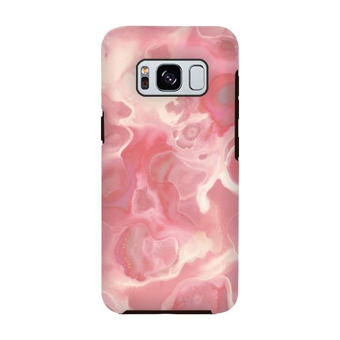 Galaxy S8 StrongFit Melted Strawberry Cream by Micklyn Le Feuvre