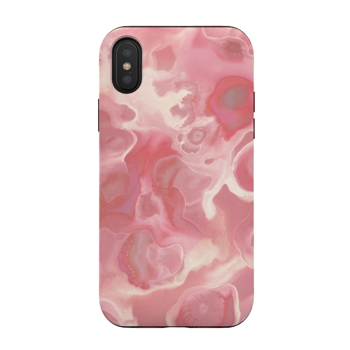 iPhone Xs / X StrongFit Melted Strawberry Cream by Micklyn Le Feuvre