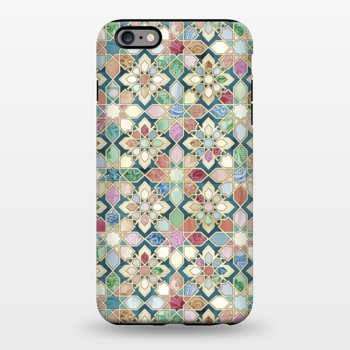 iPhone 6/6s plus StrongFit Muted Moroccan Mosaic Tiles by Micklyn Le Feuvre
