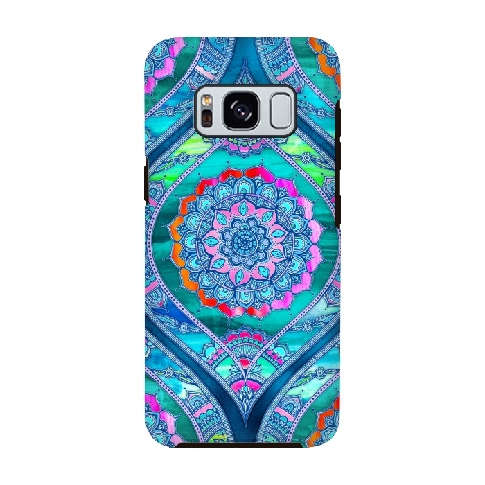 Galaxy S8 StrongFit Radiant Boho Color Play Mandala by Micklyn Le Feuvre