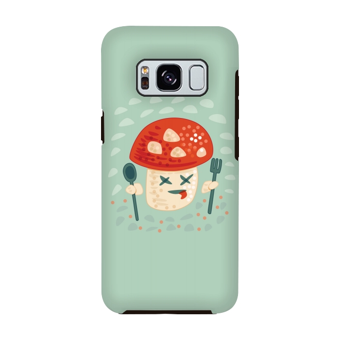 Galaxy S8 StrongFit Funny Poisoned Mushroom Character by Boriana Giormova
