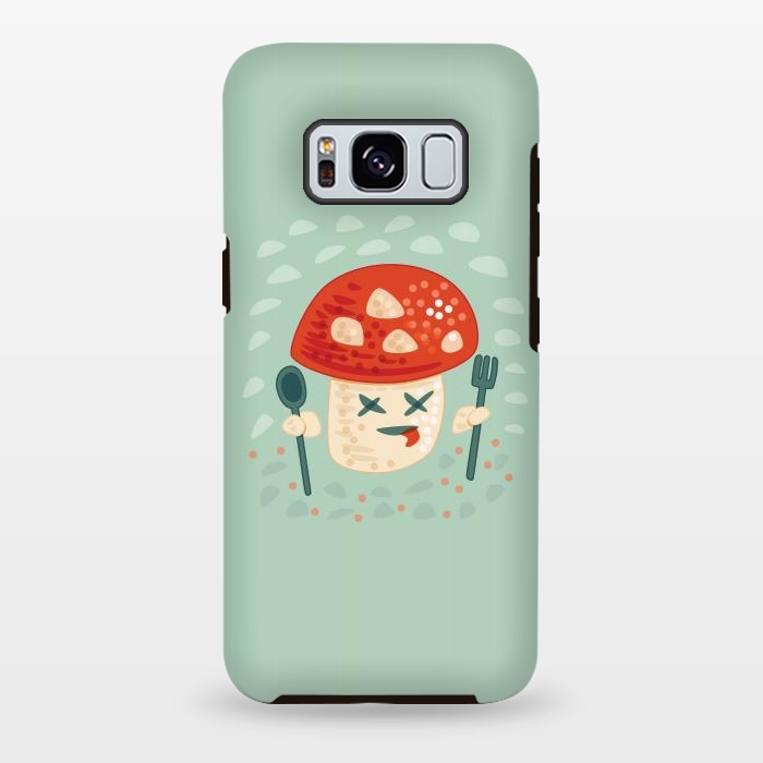 Galaxy S8 plus StrongFit Funny Poisoned Mushroom Character by Boriana Giormova